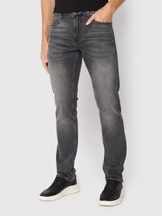 Guess Sweter Angeles M2YAN2 D4Q52 Szary Slim Fit - Spodnie męskie - miniaturka - grafika 1