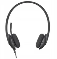 Słuchawki - Logitech USB Headset H340 Nauszne Mikrofon Czarne - miniaturka - grafika 1