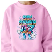 Bluzy dla dziewczynek - BLUZA DZIECIĘCA 67 SIX SEVEN VIRAL DLA CHŁOPCA DZIEWCZYNKI 146-152 - miniaturka - grafika 1