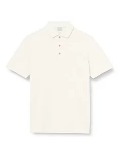 Koszule męskie - bugatti Męska koszula polo, 8151-35021, ecru-20, regular, ecru-20, L - grafika 1