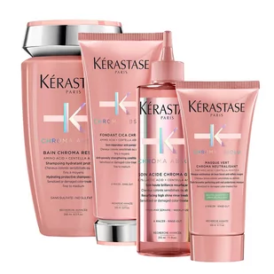 Kerastase Chroma Absolu, zestaw do włosów koloryzowanych, szampon + odżywka + maska + nabłyszczacz - Zestawy kosmetyków damskich - miniaturka - grafika 1