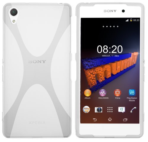 mumbi etui kompatybilne z Sony Xperia Z2 etui na telefon komórkowy, przezroczyste białe