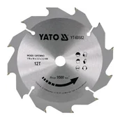 Tarcze do pił - Yato PIŁA TARCZOWA Z WĘGLIKIEM WOLFRAMU DO DREWNA 170 16MM YT-60582 - miniaturka - grafika 1