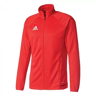 Kurtki męskie - Adidas Tiro 17 męska kurtka treningowa czerwony rot (Scarlet/Black/White) L BQ2710 - grafika 1