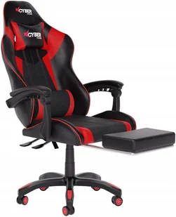 Fotel gamingowy CYBER CHAIRS X-POWER RED - BIUROWY - Fotele gamingowe - miniaturka - grafika 1