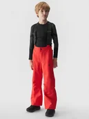 Spodnie narciarskie - Spodnie narciarskie 4F Jr 4FJWAW24TFTRM654 (kolor Czerwony) - miniaturka - grafika 1