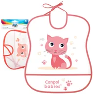 Śliniaki i fartuszki - CANPOL BABIES ŚLINIAK ZMYWALNY Z KIESZENIĄ MIĘKKI WODOODPORNY - miniaturka - grafika 1