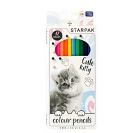 Przybory szkolne - Starpak Kredki ołówkowe 12kol/180mm Kitty pudełko 12/144 - miniaturka - grafika 1