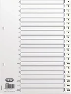 Segregatory - Segregator Elba Elba 400020999, Alphabetic tab index, Polypropylene PP, White, Portrait, A - miniaturka - grafika 1