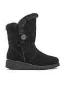 Botki damskie - Skechers Botki Cozy Peak 49811/BLK Czarny - miniaturka - grafika 1