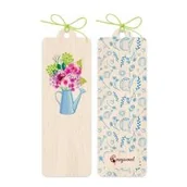 Zakładki do książek - Cozywood Zakładka drewniana Kwiaty w konewce - miniaturka - grafika 1