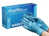 Rękawice robocze - Rękawice Nitrylowe Niebieskie 100szt. Mumu Guard S.. - miniaturka - grafika 1