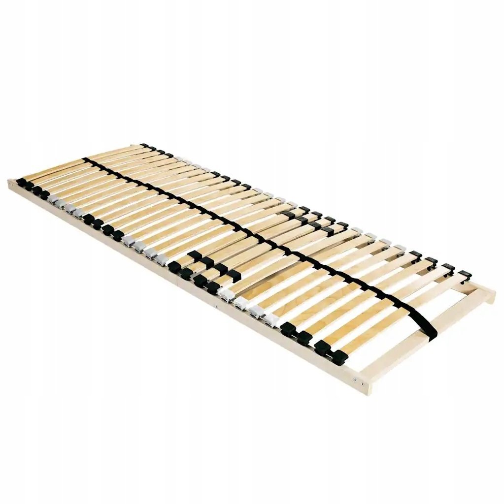 vidaXL Łóżko z listew Brązowy 80 x 190 cm Lite drewno bukowe