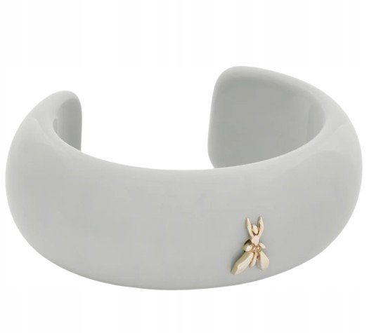 PATRIZIA PEPE SZARA BRANSOLETKA Z OZDOBĄ W KSZTAŁCIE OWADA I1D