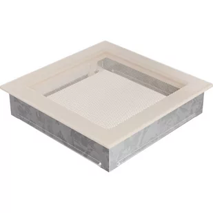 Kratki.pl KRATKA KOMINKOWA PROSTOKĄTNA KREMOWA 220X220 MM 22K - Akcesoria kominkowe - miniaturka - grafika 1