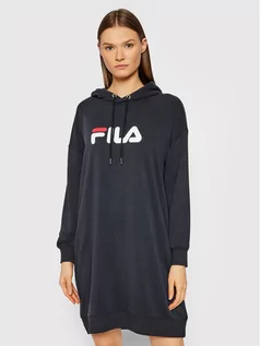 Sukienki - Fila Sukienka dzianinowa Elish 688928 Czarny Oversize - grafika 1