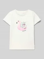 Koszulki dla dziewczynek - T-shirt o kroju regular fit z czystej bawełny - miniaturka - grafika 1