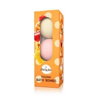 Kosmetyki do kąpieli - Dairy Fun Musujące kule do kąpieli Karmel-Miód-Brzoskwinia 1 op.-(3x100g) DELIA - miniaturka - grafika 1