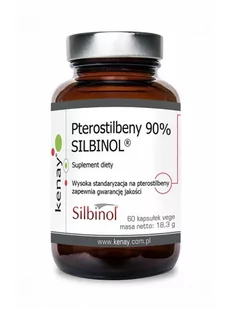 Kenay Pterostilbeny 90% Silbinol 60vegcaps - Witaminy i minerały dla sportowców - miniaturka - grafika 1