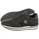 Sneakersy damskie - Sneakersy Monogram Low Cut Lace-Up Sneaker T3A9-32994-1355 999 Black (TH838-a) Tommy Hilfiger - miniaturka - grafika 1