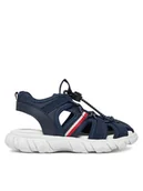 Buty dla chłopców - Tommy Hilfiger Sandały T1B2-33895-1591 S Granatowy - miniaturka - grafika 1