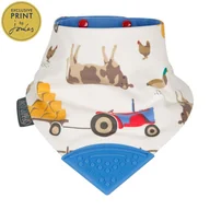 Śliniaki i fartuszki - Śliniaczek z gryzaczkiem Farmer Joules Neckerchew - miniaturka - grafika 1
