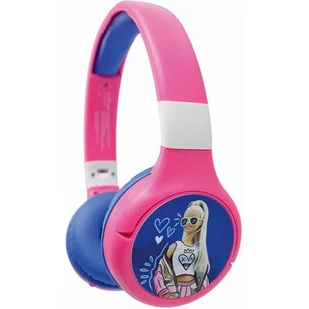 LEXIBOOK Barbie HPBT010BB Różowo-niebieski - Słuchawki - miniaturka - grafika 1