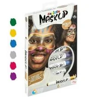Przybory szkolne - Carioca Kredki do twarzy MaskUP metaliczne 6 kolorów - miniaturka - grafika 1