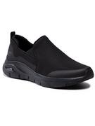 Sneakersy damskie - SKECHERS Sneakersy Banlin 232043/BBK Czarny - miniaturka - grafika 1