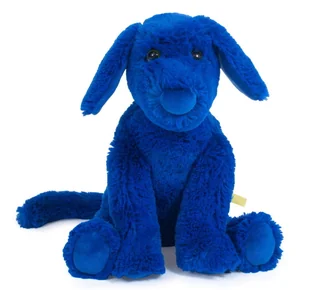 MOULIN ROTY Maskotka Niebieski Pies H36 cm - Maskotki i pluszaki - miniaturka - grafika 1