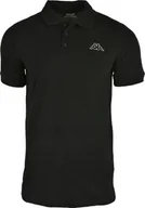 Koszulki męskie - Kappa Kappa Peleot Polo 303173-005 czarne M - miniaturka - grafika 1