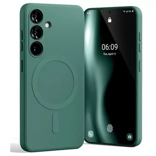 Mercury MagSafe Semi-Silicone Sam S24+ G926 zielony /green - Etui i futerały do telefonów - miniaturka - grafika 2