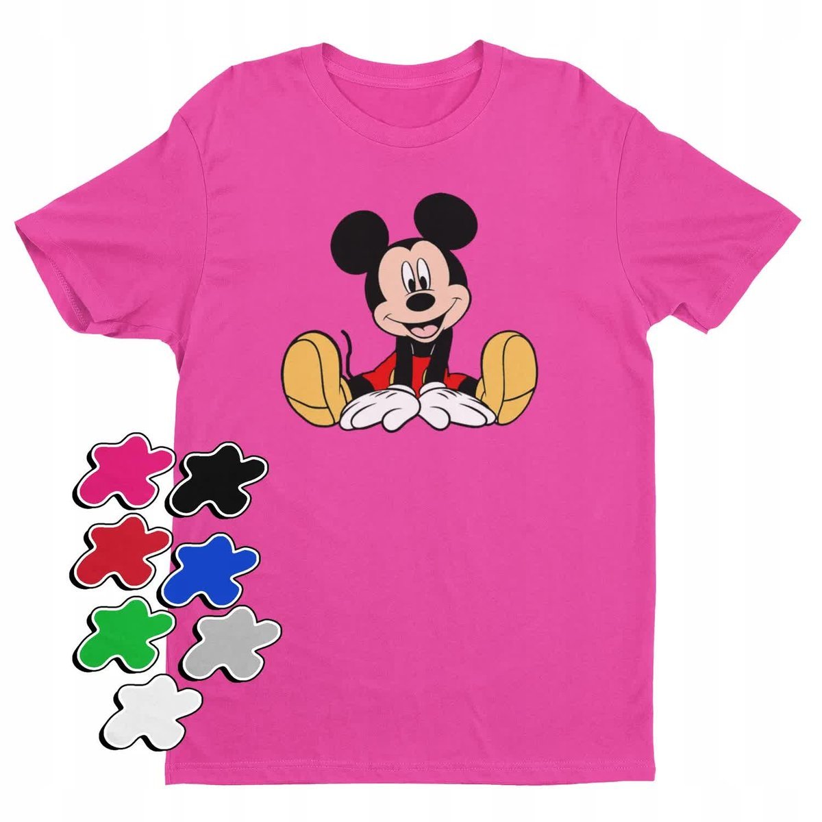 Koszulka T-Shirt Dziecięca Z Nadrukiem Myszka Miki Minnie Różne -L 146-152