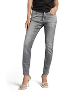 Spodnie damskie - G-STAR RAW Dżinsy 3301 Skinny Ankle Dżinsy damskie, Szary (Sun Faded Glacier Grey D21291-a634-c464), 28W / 28L - miniaturka - grafika 1