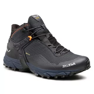 Buty trekkingowe męskie - Salewa Trekkingi Ms Ultra Flex 2 Mid Gtx 61387-0984 Black Out/Red Orange 0984 - grafika 1