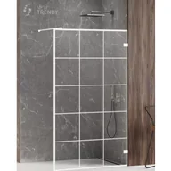 Kabiny prysznicowe - New Trendy EXK-2982 KABINA AVEXA WHITE WALK-IN U 70x200 CZYSTE 6mm ACTIVE SHIELD - miniaturka - grafika 1