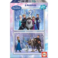 Puzzle - Lider Serwis Zbigniew Raszka Puzzle kraina lodu 2 x 100 elementów - miniaturka - grafika 1