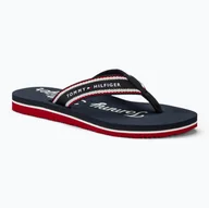 Klapki i japonki damskie - Japonki damskie Tommy Hilfiger Im Graphic Beach Sandal space blue - miniaturka - grafika 1
