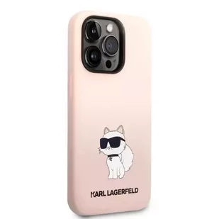 Karl Lagerfeld Etui KLHCP14XSNCHBCP do iPhone 14 Pro Max 6,7" hardcase Silicone Choupette różowy/pink - Etui i futerały do telefonów - miniaturka - grafika 4