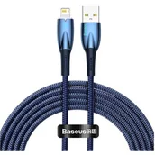 Kable USB - Baseus Kabel USB do Lightning Glimmer, 2.4A, 2m niebieski - miniaturka - grafika 1