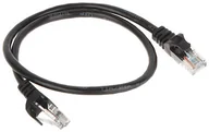 Patchcordy - Patchcord RJ45/0.5-BLACK 0.5 m - miniaturka - grafika 1