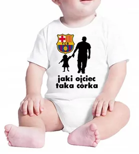 2038 BODY DZIECIĘCE FC BARCELONA TAKA CÓRKA 80 - Body dla niemowląt - miniaturka - grafika 1