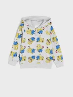Swetry dla chłopców - Sinsay - Bluza Minionki - szary - miniaturka - grafika 1