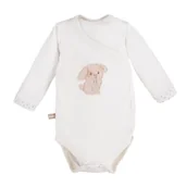 Body dla niemowląt - Ewa 852687 Newborn Body Regl Dł Ecru 56 - miniaturka - grafika 1