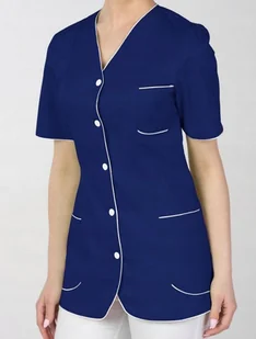 Żakiet fartuch medyczny kosmetyczny damski zapinany rozm. 36-52 - Odzież robocza - miniaturka - grafika 1