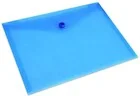 Teczki i skoroszyty - Teczka koperta A5 na zatrzask PP niebieska - miniaturka - grafika 1