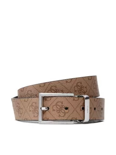 Guess Pasek Męski Vezzola Adj & Rev Belt BM7541 LEA35 Brązowy - Paski - miniaturka - grafika 1