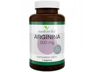 Aminokwasy - Medverita Medverita, Arginina, 500 mg, 50 kapsułek - miniaturka - grafika 1