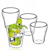 Szklanki - Zestaw Szklanek Termicznych Szklanka Napojów 4Szt - miniaturka - grafika 1