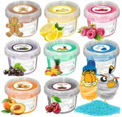 Cukier i słodziki - Cukier 8x 100g Kolorowy Smakowy Do Waty Cukrowej Wiaderka Wariant 2+Dodatki - miniaturka - grafika 1